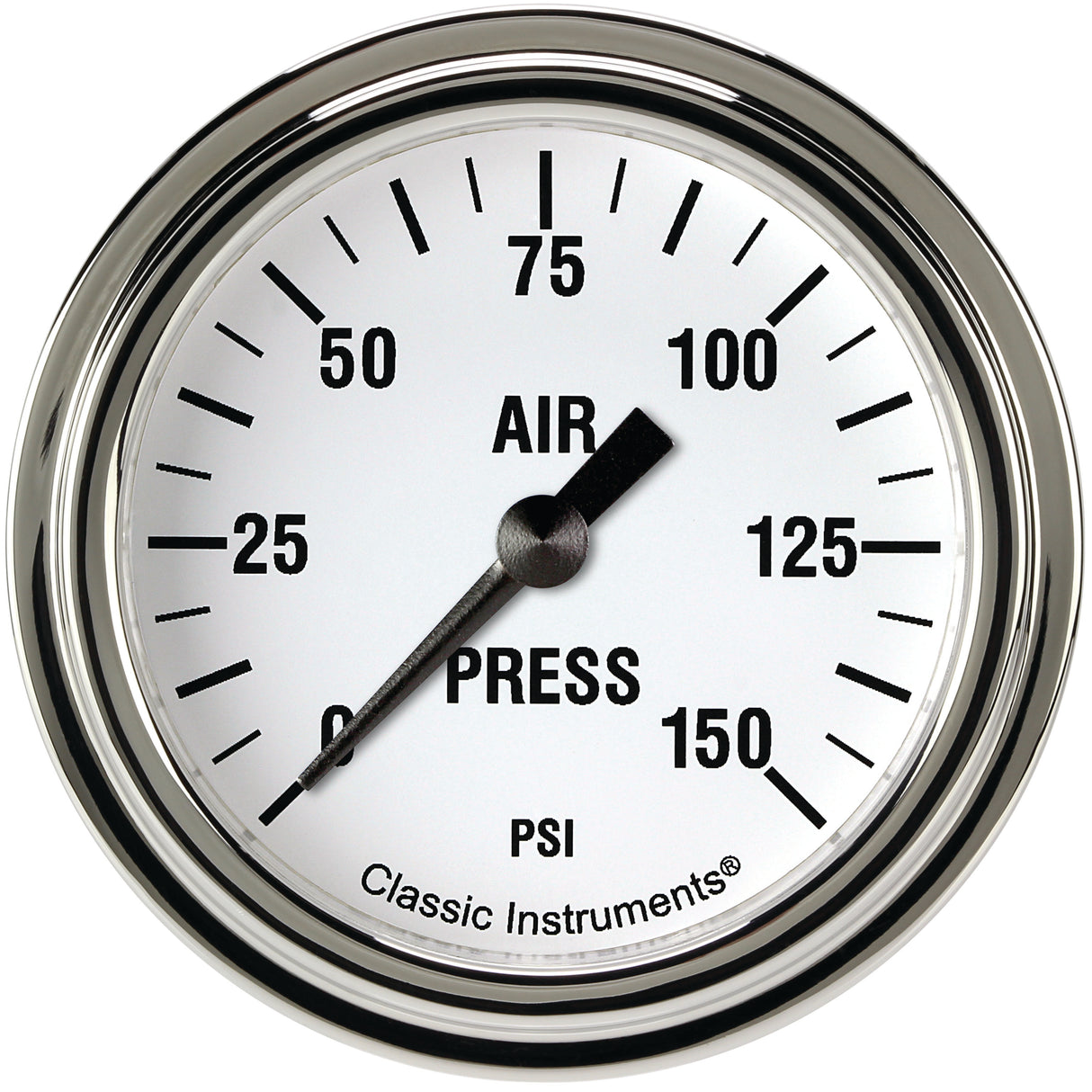 Classic Instruments White Hot 2 5/8" Air Pressure Gauge - WH318SLF