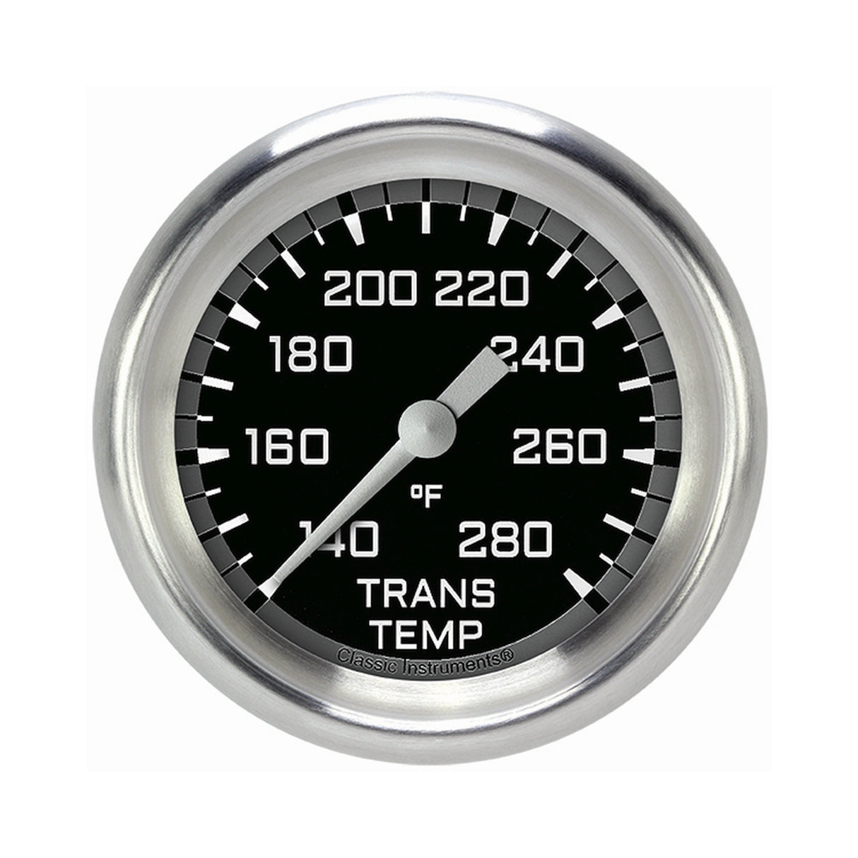 Classic Instruments Autocross Gray 2 5/8" Transmission Temperature Gauge - AX327GAPF