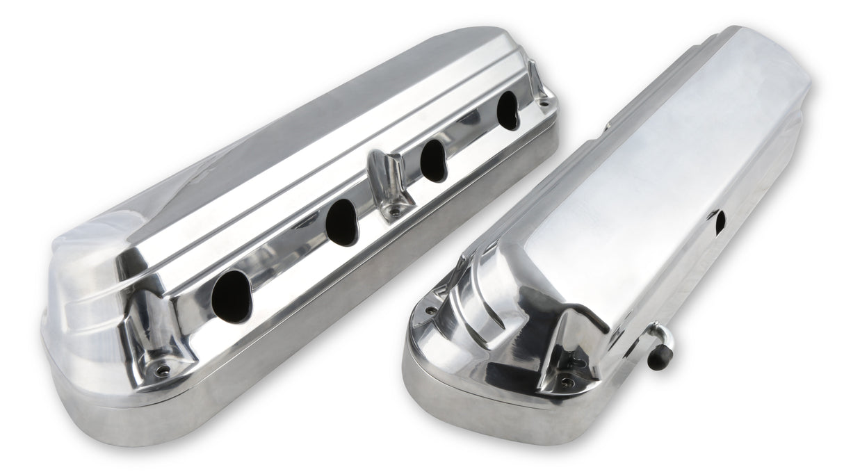 Holley 241-186 2-Piece Ford Style Valve Cover - Gen III/IV LS - Polished