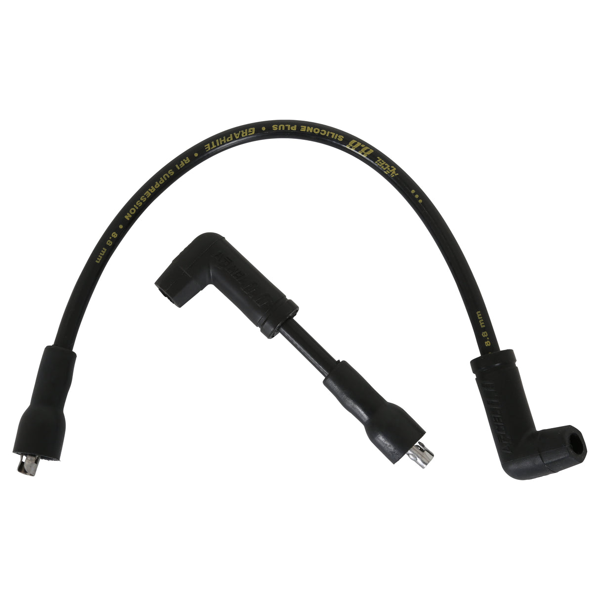 ACCEL Custom Race Wire - Select Dyna & Touring Applications - 8.8mm - Spiral Core - Black - 172071K