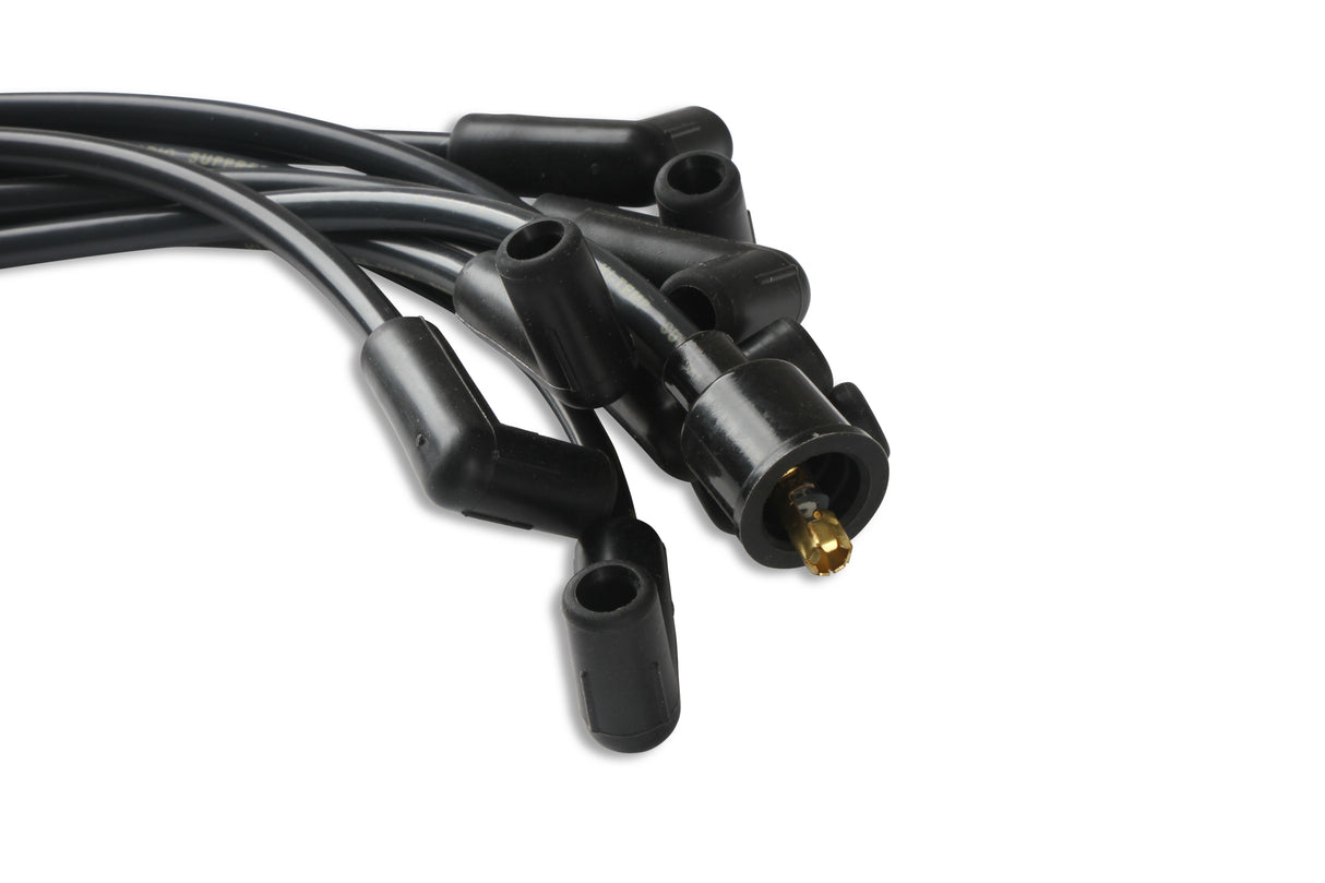 ACCEL Spark Plug Wire Set- 8mm - Black Wire with Black 90 Deg Boots - 4041K