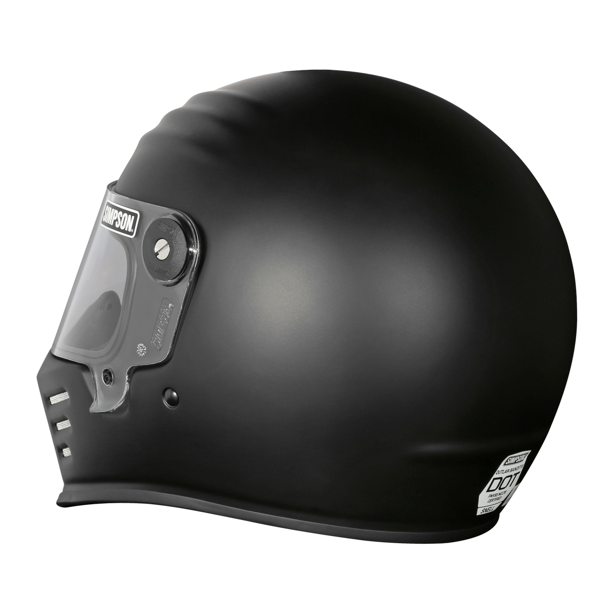 Simpson Motorcycle Outlaw Bandit 3.0 Helmet - Flat Black 2X - OB332X