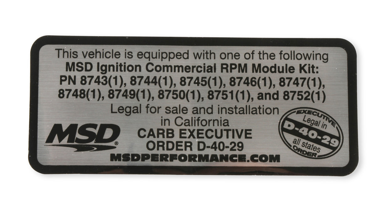 MSD RPM Modules - 5000 Series Kit - Even Increments - Marine - 87456