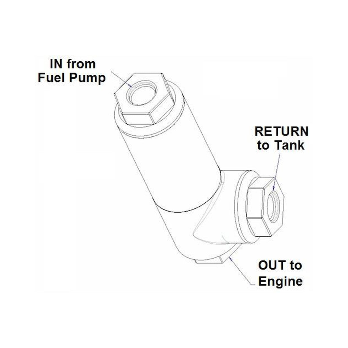 Holley 12-875 EFI Filter Regulator 3/8" NPT