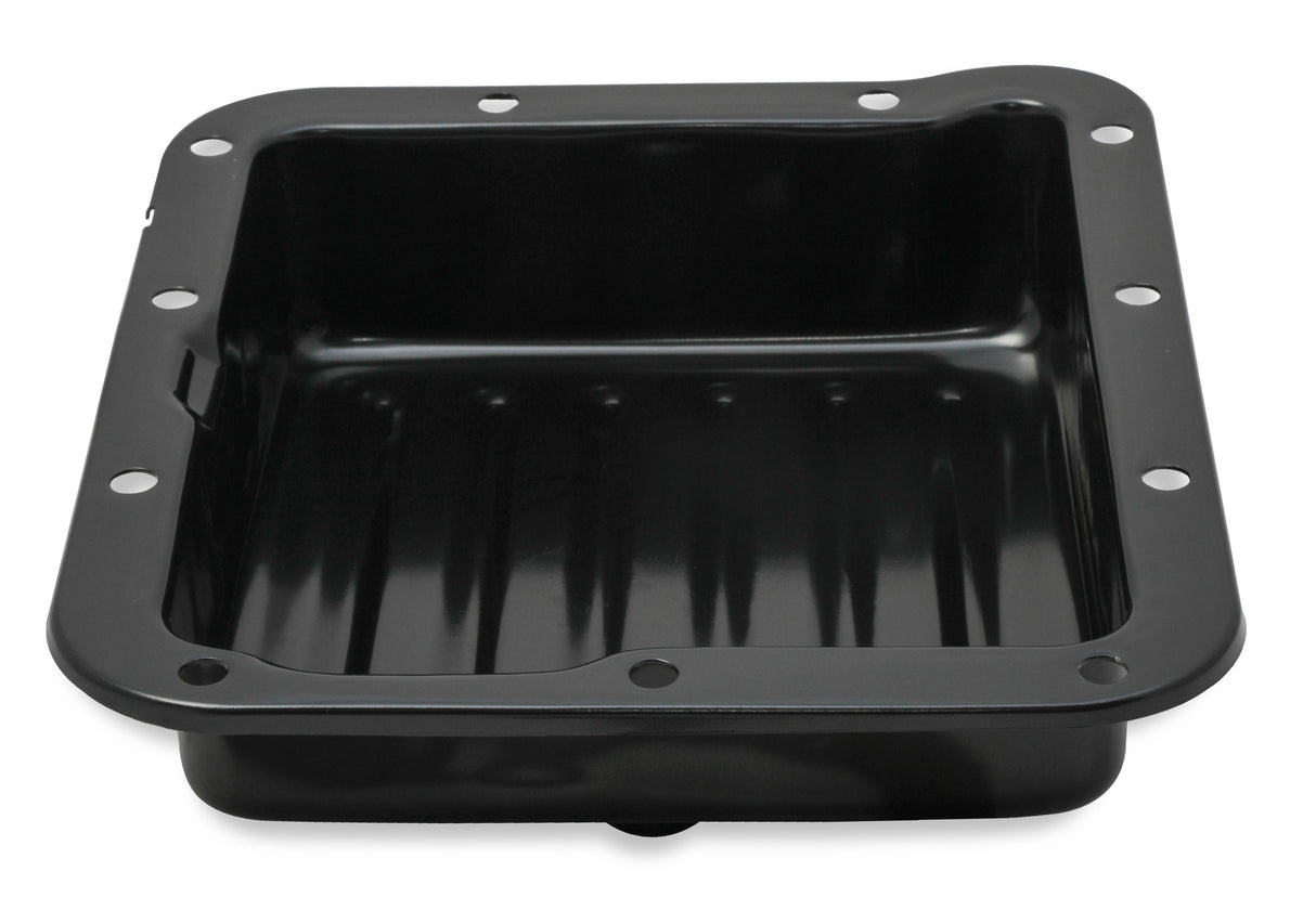 Mr Gasket Transmission Oil Pan - Black Steel - 9755BMRG