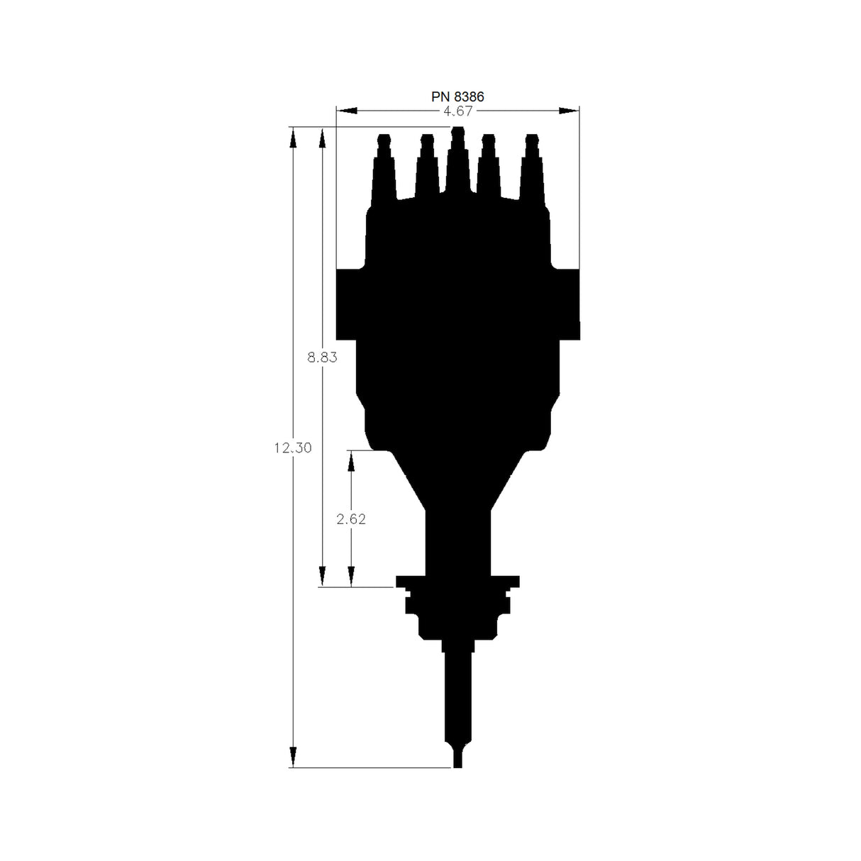 MSD Chrysler 383-400 Ready-to-Run Distributor - 8386