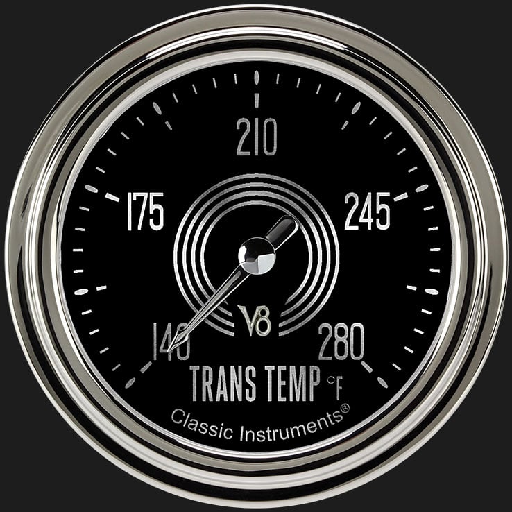 Classic Instruments V8 Speedster 2 5/8" Transmission Temperature Gauge - V8SR327SLC
