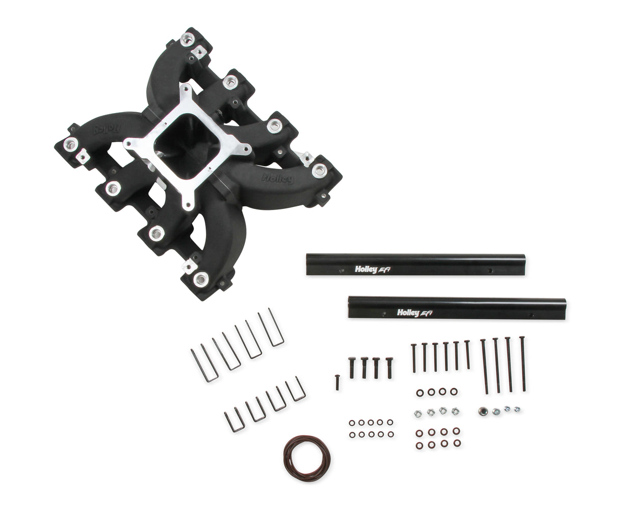Holley 300-290BK Single Plane EFI Split-Design Race Intake Manifold- GM LS3/L92- Black