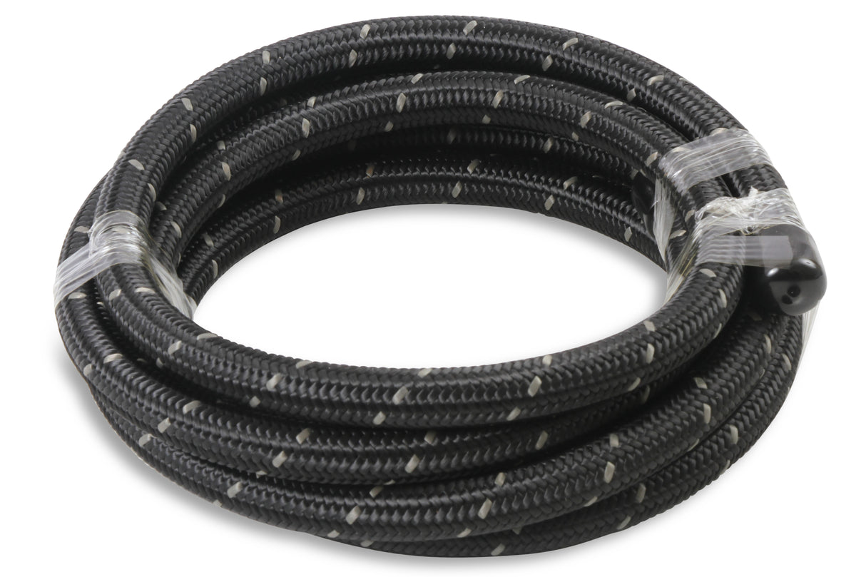Mr Gasket Black Nylon Braided Hose 8 AN - 20 Feet - 842008