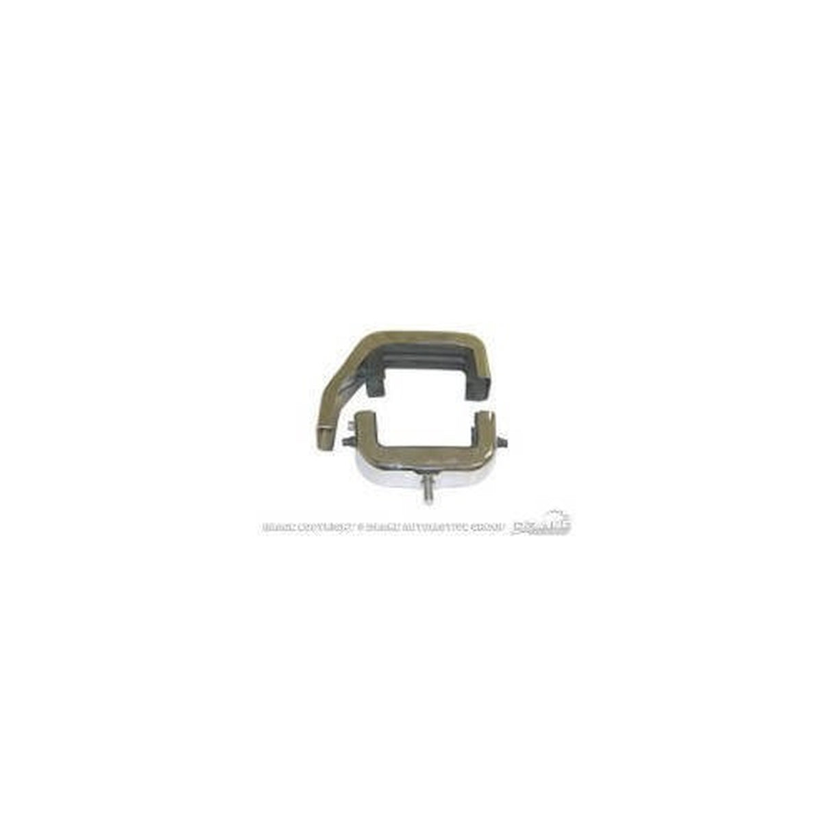 Scott Drake Bronco Stainless Steel Radiator Bracket Set 3 Row - C6TZ-8A193-3SK