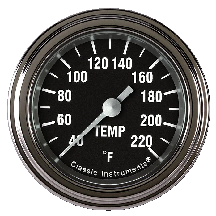 Classic Instruments Hot Rod 2 1/8" Stock Eliminator Temp. Gauge - HR129SLF