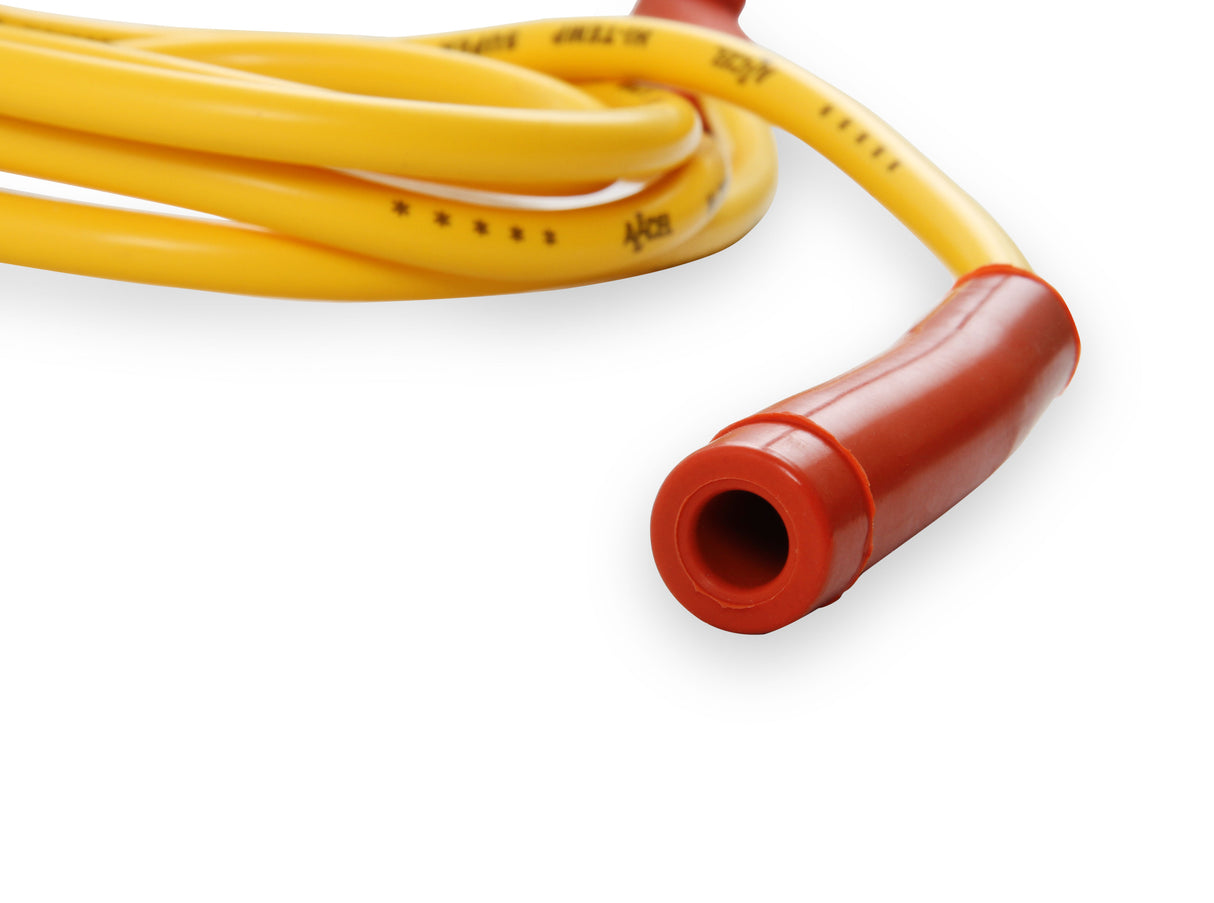 ACCEL Single Wire Replacement Kit- Staight and 90° Spark plug boots- Universal- Yellow - 170500