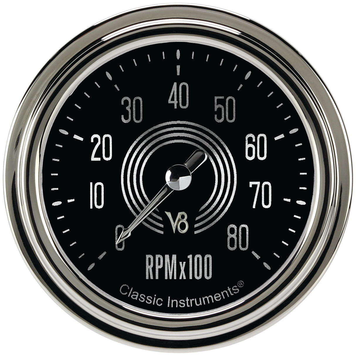 Classic Instruments V8 Speedster 2-5/8" Tachometer Gauge - V8SR383SLC