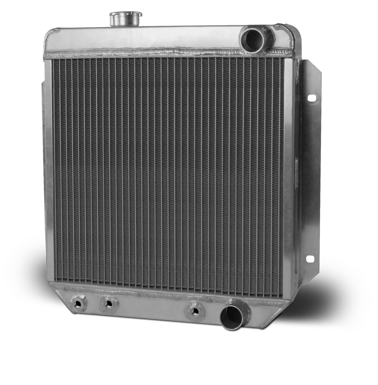 AFCO 1964.5-66 Mustang Aluminum Radiator and Shroud - Passenger Side - 80276-B-NA-N 80276-S-NA-N