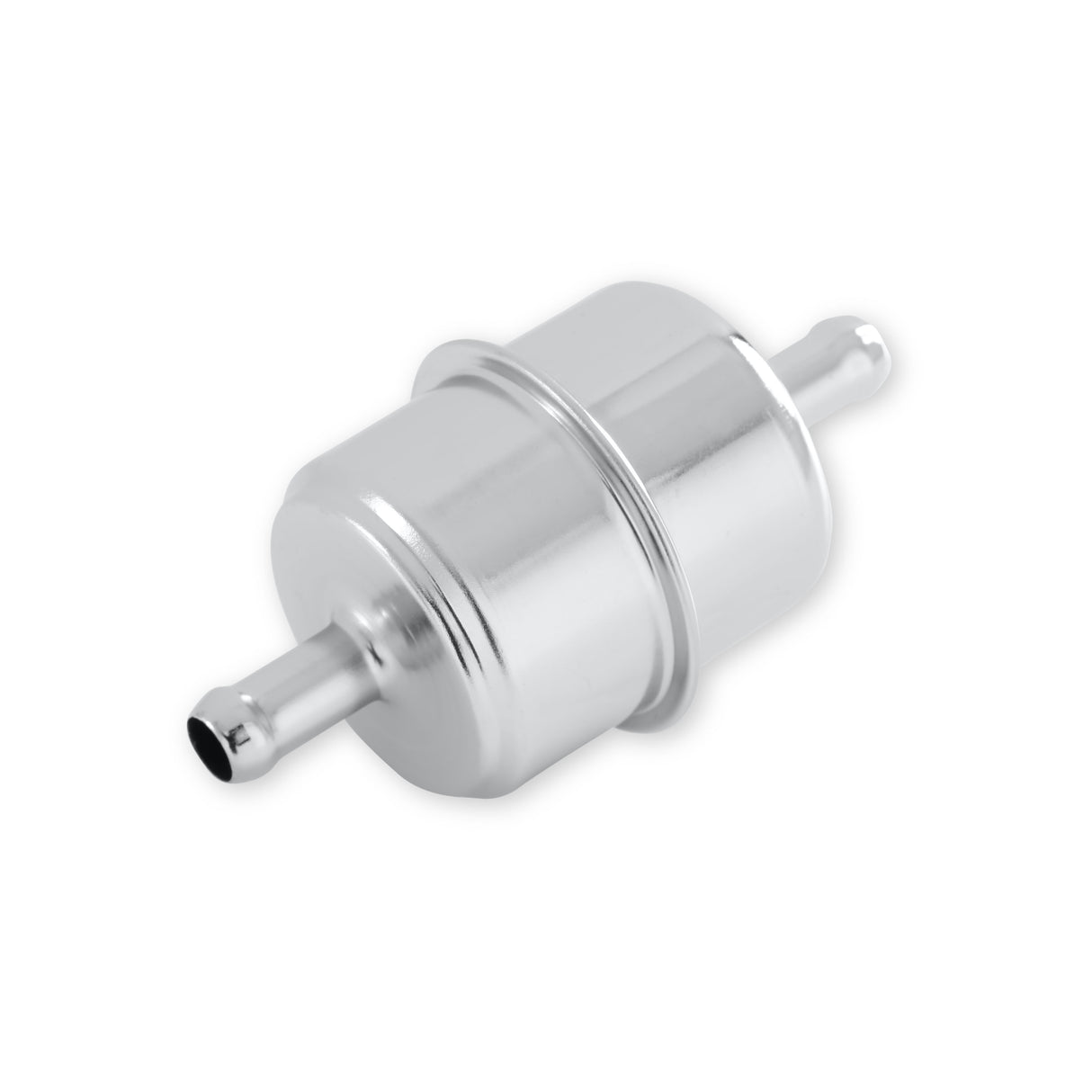 Mr Gasket Chrome Fuel Filter - Fits 3/8 Inch Hose - 9746