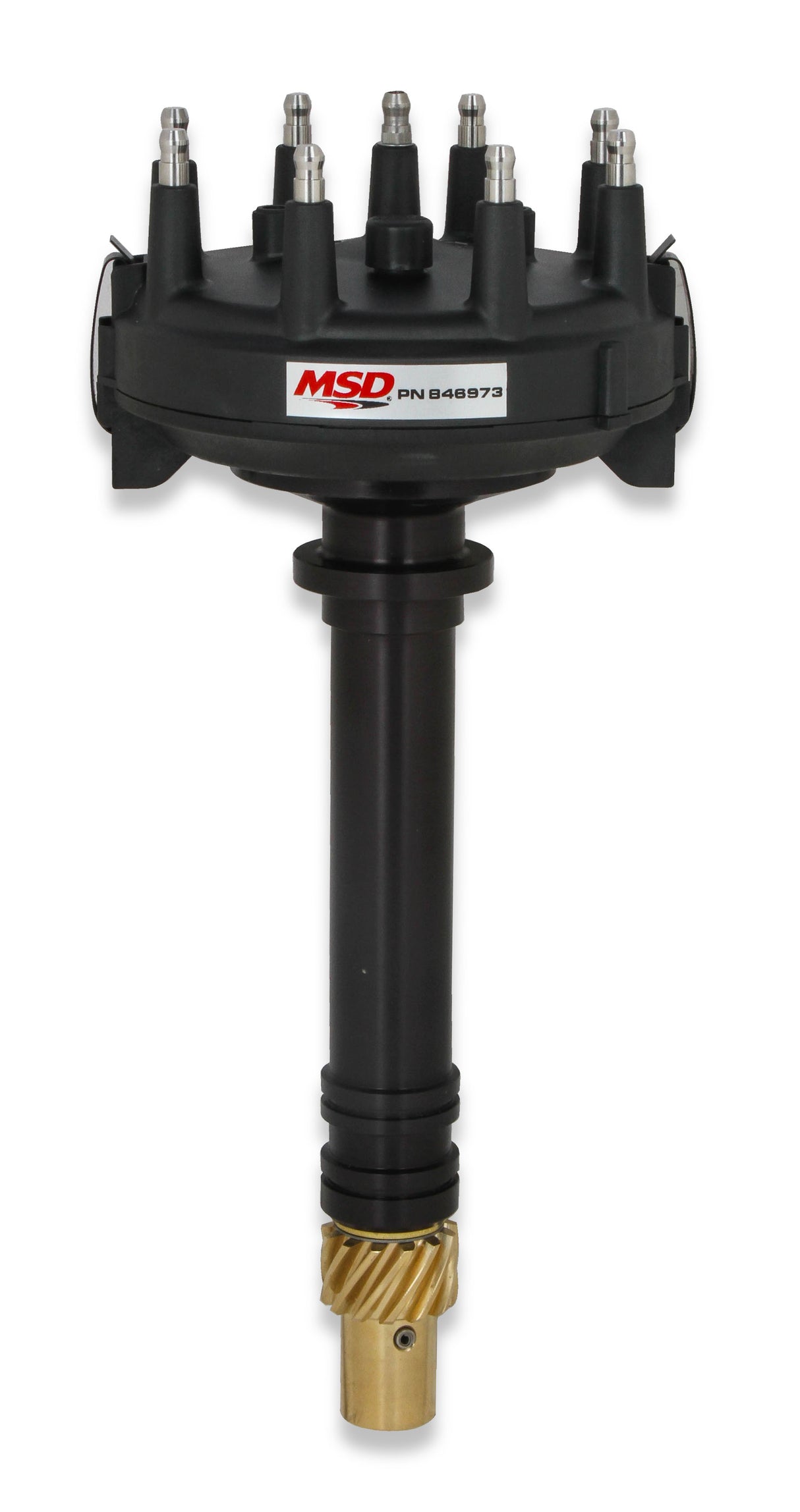 MSD Black Chevy Low-Profile Crank Trigger Distributor - 846973