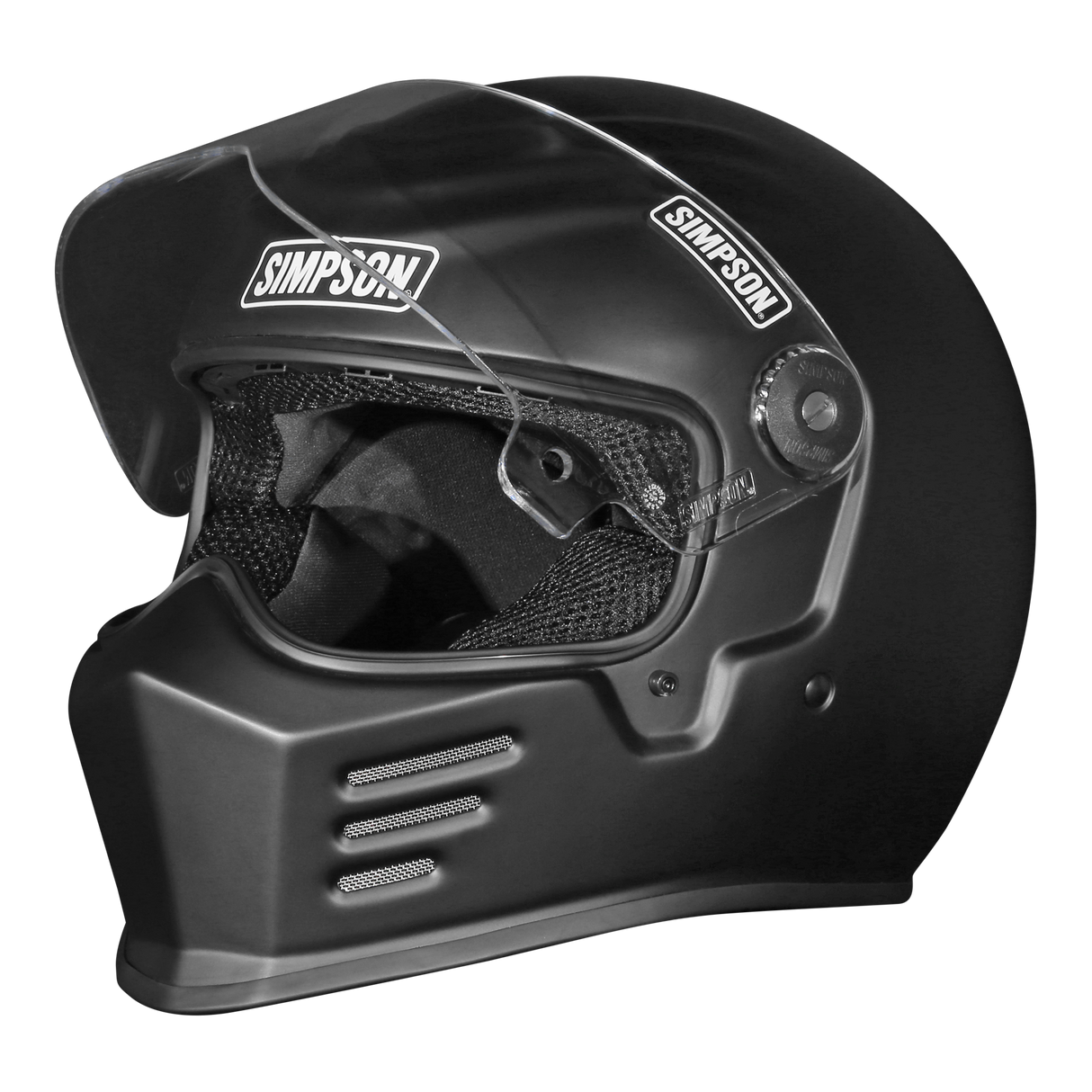Simpson Motorcycle Outlaw Bandit 3.0 Helmet - Flat Black 2X - OB332X