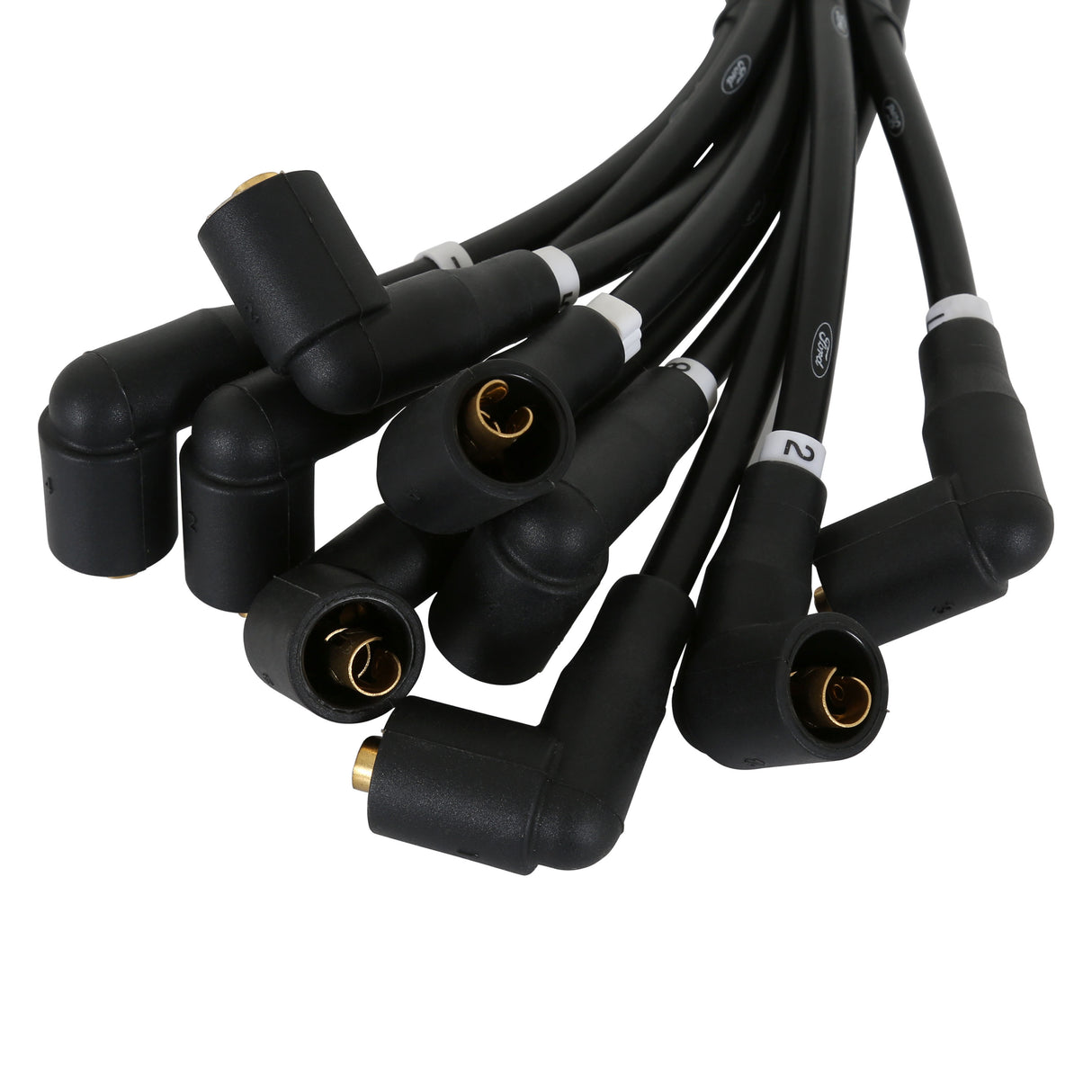 Scott Drake 8MM Black Spark Plug Wires - C7OZ-12259-BK8