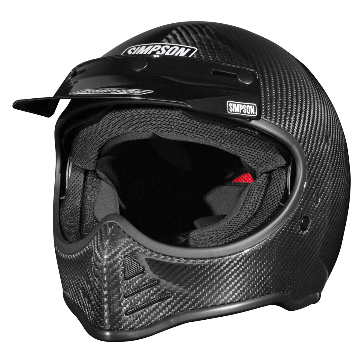 Simpson Motorcycle M52 Bandit Helmet - Carbon Fiber - Double Extra Large - M52C2X