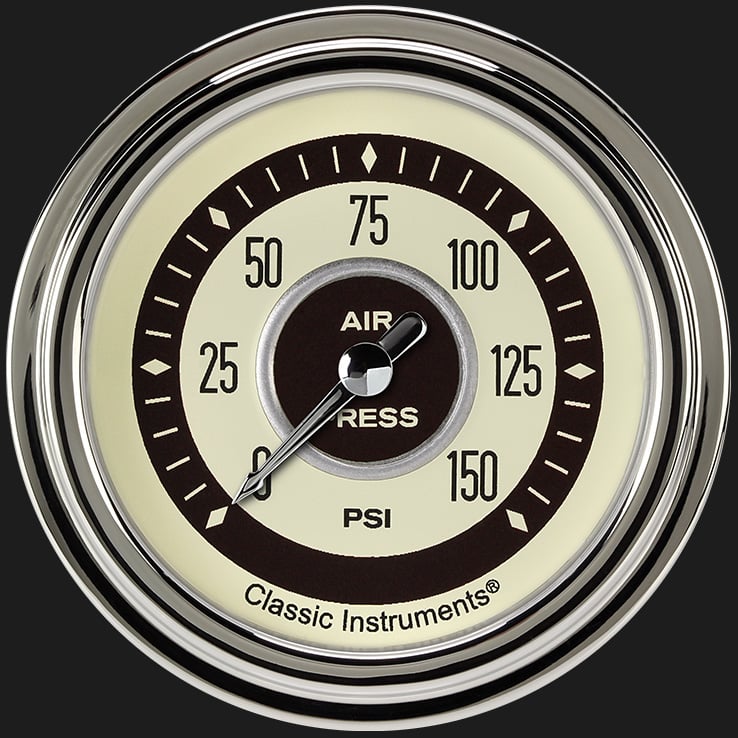 Classic Instruments Nostalgia VT 2 5/8" Air Pressure Gauge - NT318SLC