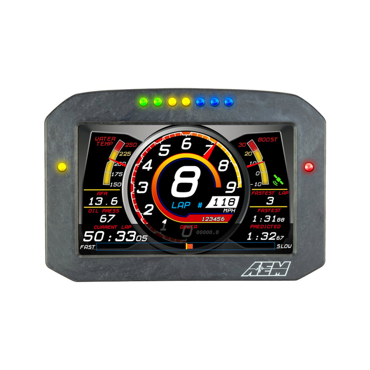 AEM CD-7FG Carbon Flat Panel Non-Logging Display - 30-5702F