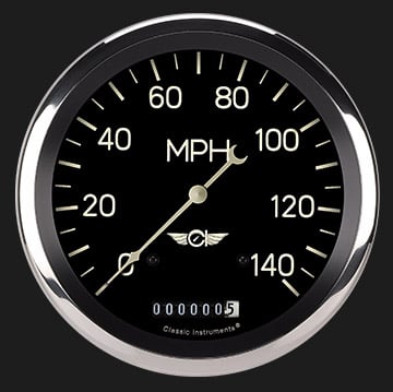 Classic Instruments Classic Series 4 5/8" Speedometer - CL56SRC