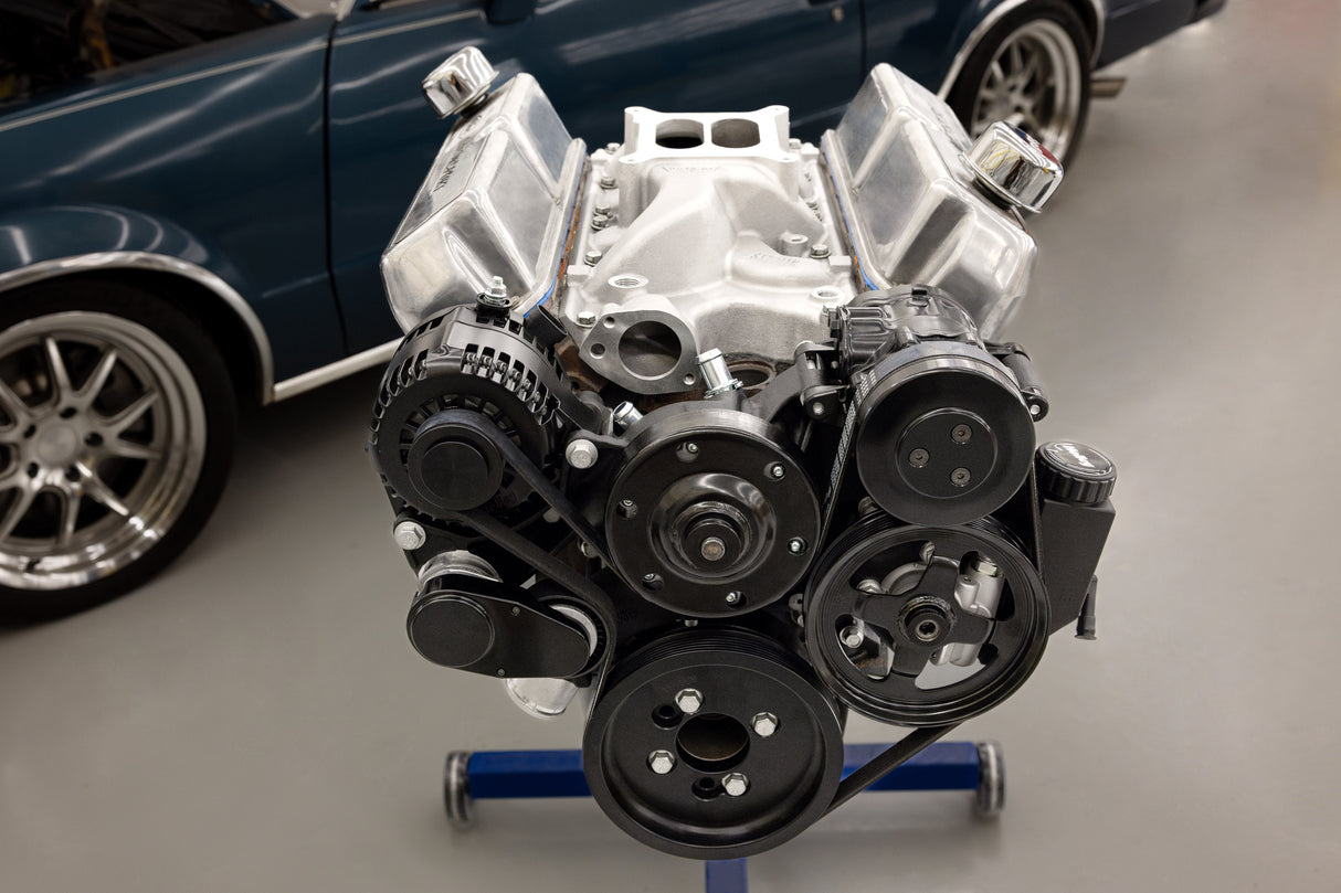 Holley 20-370BK Small Block Ford Mid-Mount Complete Accessory System