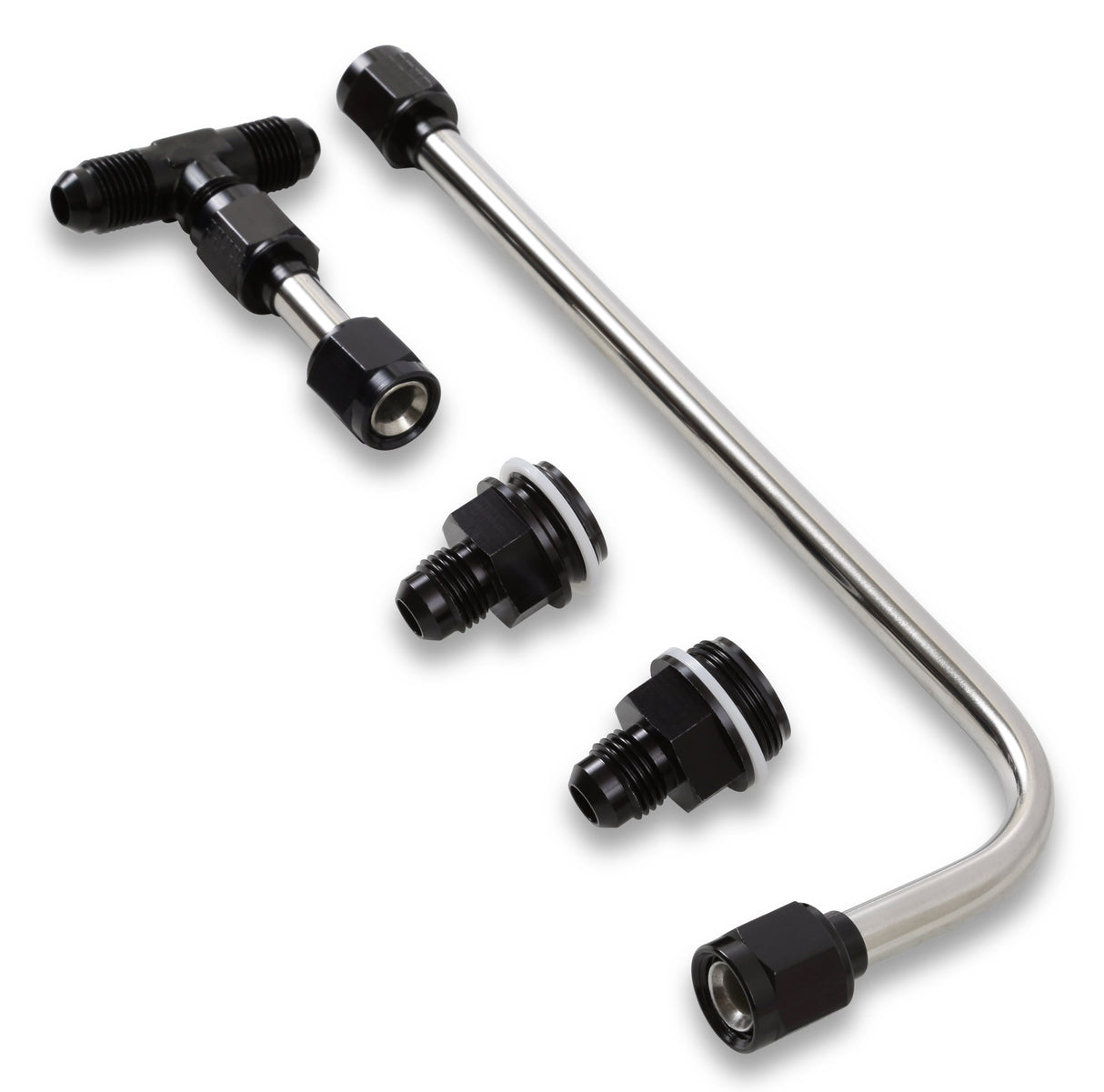 Quick Fuel Dual Feed Fuel Line #6AN (Black) - 34-600BKQFT