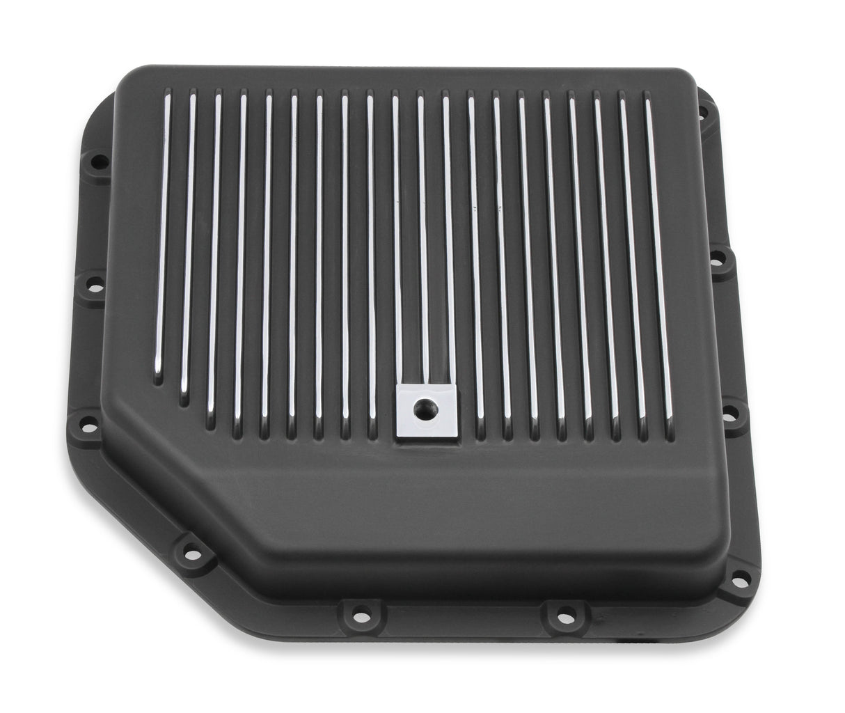 Mr Gasket Transmission Oil Pan - Black Aluminum - 9795BMRG