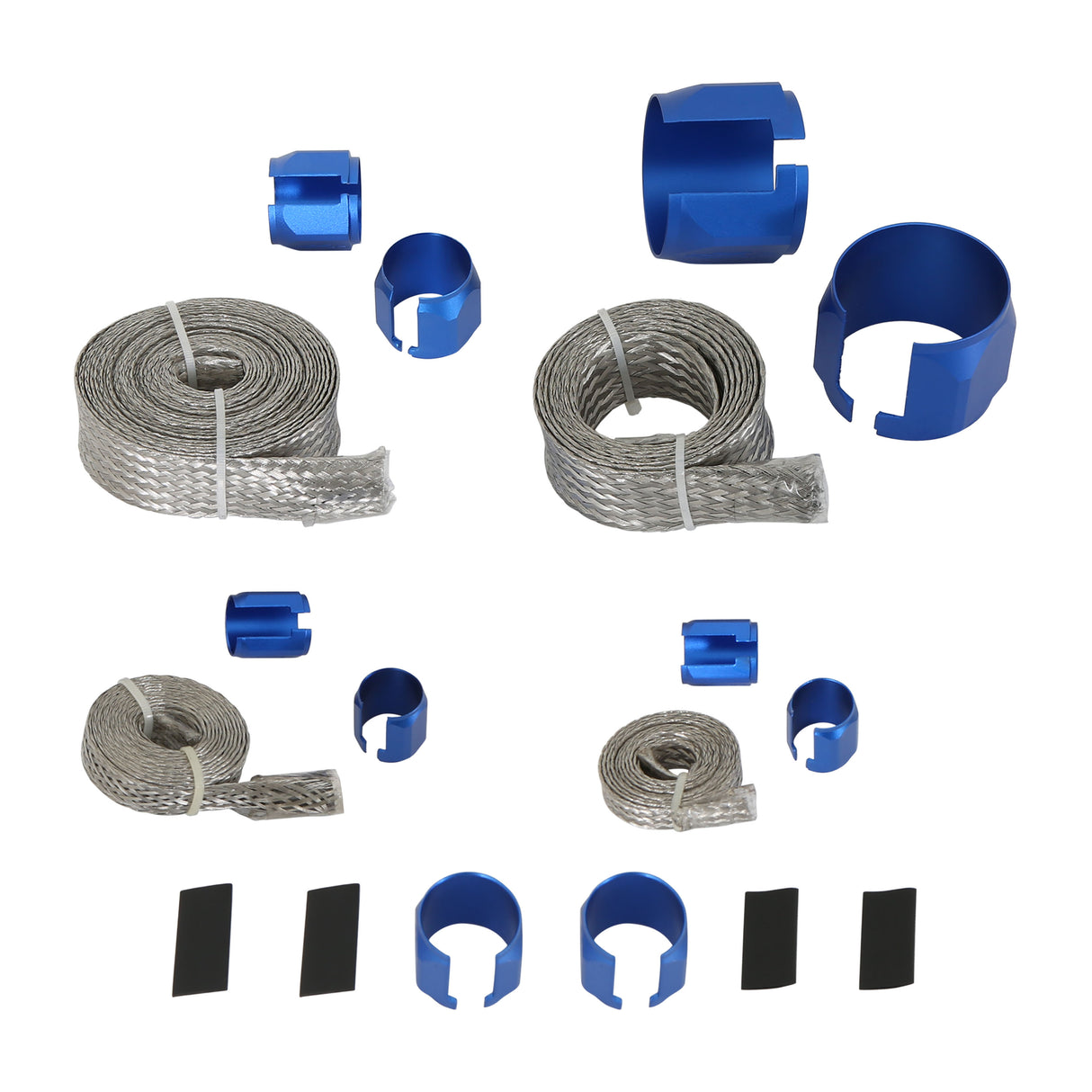 Mr Gasket Mr. Gasket Flex-Braid Hose Sleeve Kit - Blue - 8091
