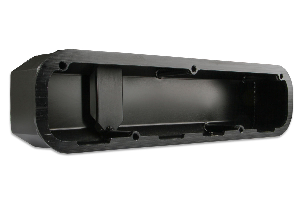 Mr Gasket Fabricated Aluminum Valve Covers - Black Finish - 6861BG