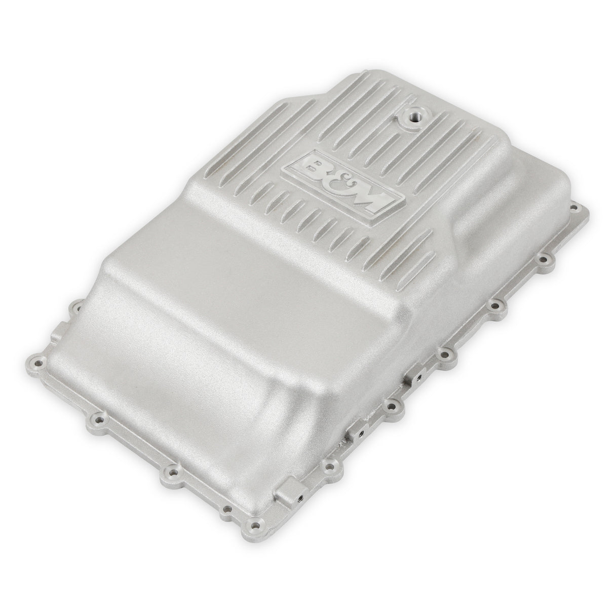 B&M Hi-Tek Heavy-Duty Deep Transmission Pan - Ford 10R80 - Aluminum - Natural - 70400