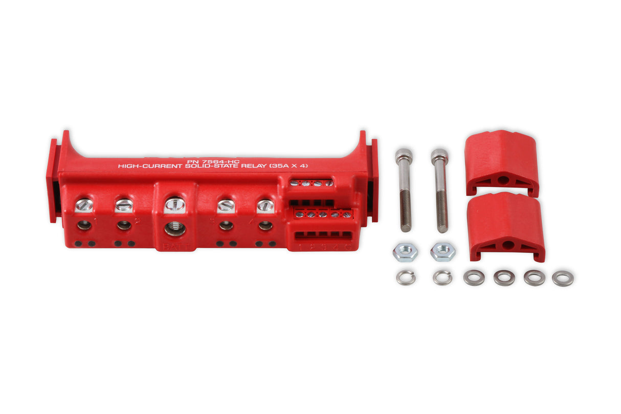 MSD High-Current Solid-State Relay 35Ax4, Red - 7564-HC
