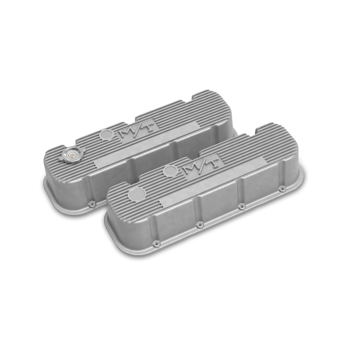 Holley 241-150 Tall M/T Valve Covers for Big Block Chevy Engines - Natural Cast Finish