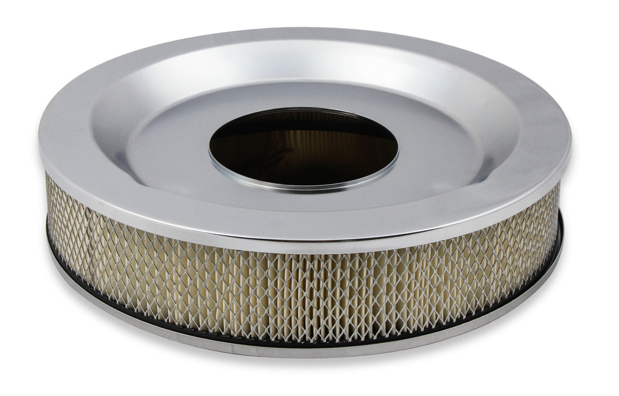 Holley 120-540 Sniper Air Cleaner Assembly, 14" x 4" - Chrome Finish