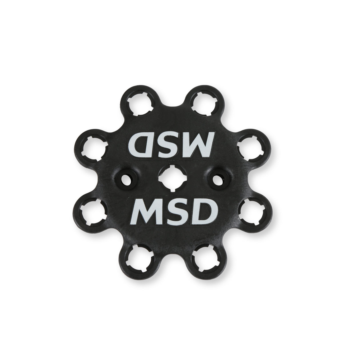 MSD Distributor Cap - V8 - HEI Terminals - Black - Spark Plug Wire Retainer - 84333