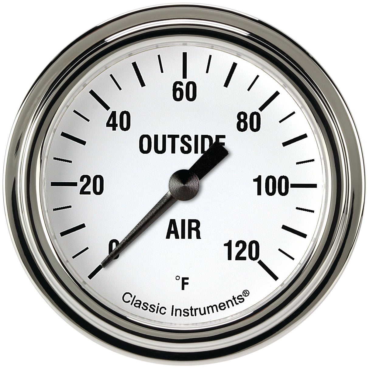 Classic Instruments White Hot 2 5/8" External Air Temp. Gauge - WH399SLF