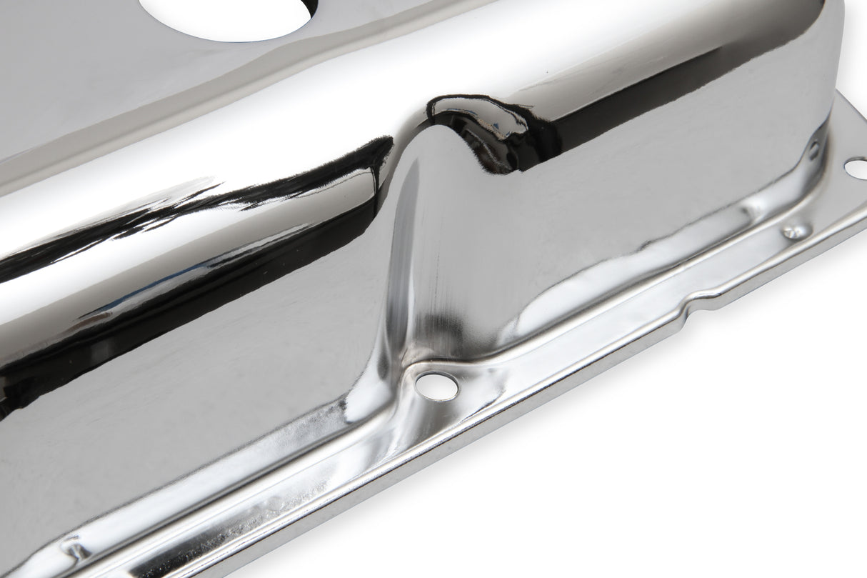Mr Gasket Chrome Valve Covers without Baffle - 9422