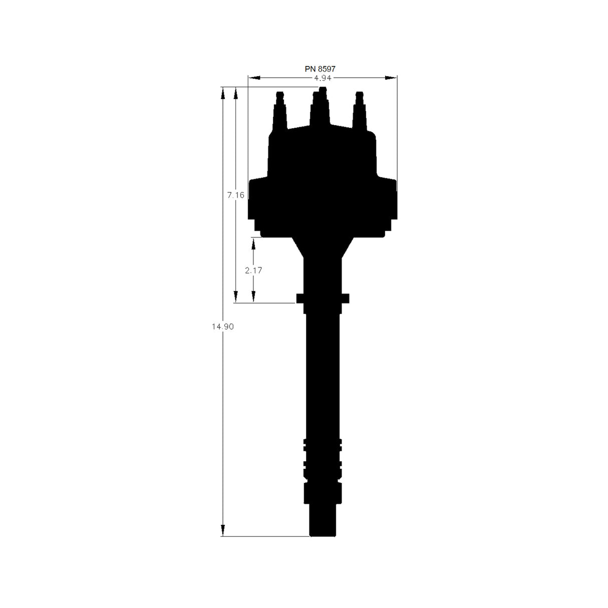 MSD Chevy V6 Even-Fire Pro-Billet Distributor - 8597