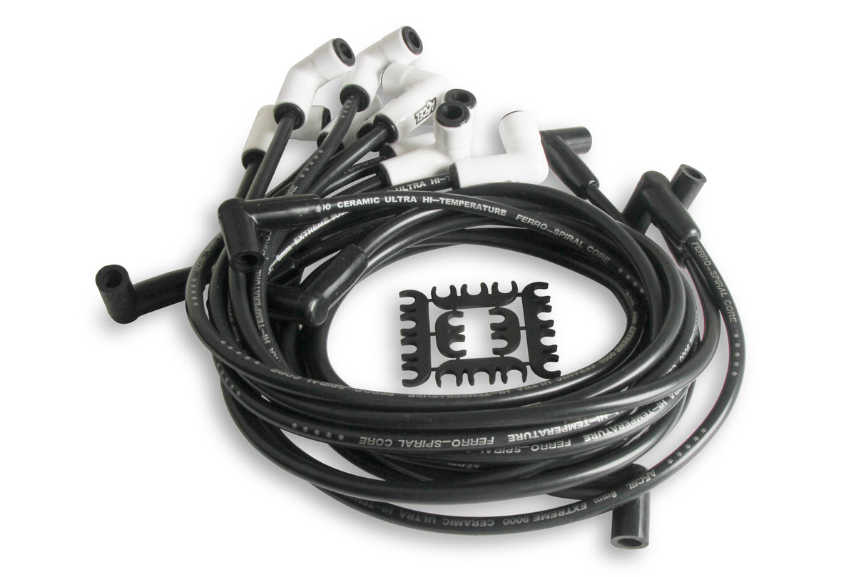 ACCEL Spark Plug Wire Set - Chevy Small Block with HEI 75-86 Wires Under Valve Cover - 9018C