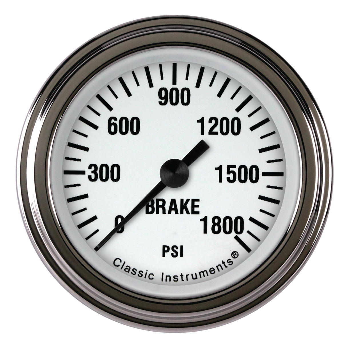 Classic Instruments White Hot 2 1/8" Brake Pressure Gauge - WH167SLF