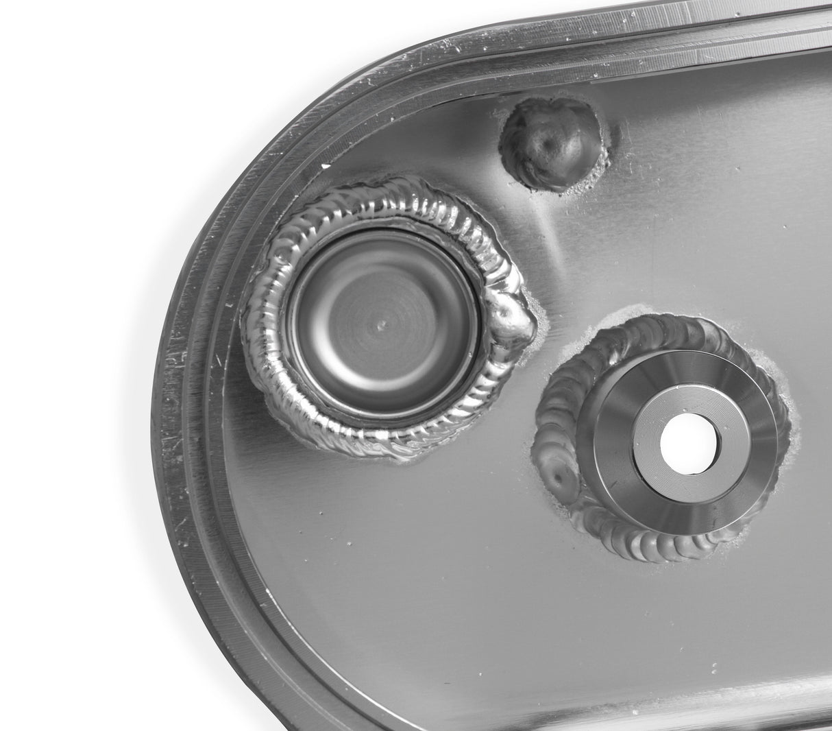 Holley 890014 Sniper Valve Cover - Fabricated Aluminum - GM LS Engines - Natural Anodized