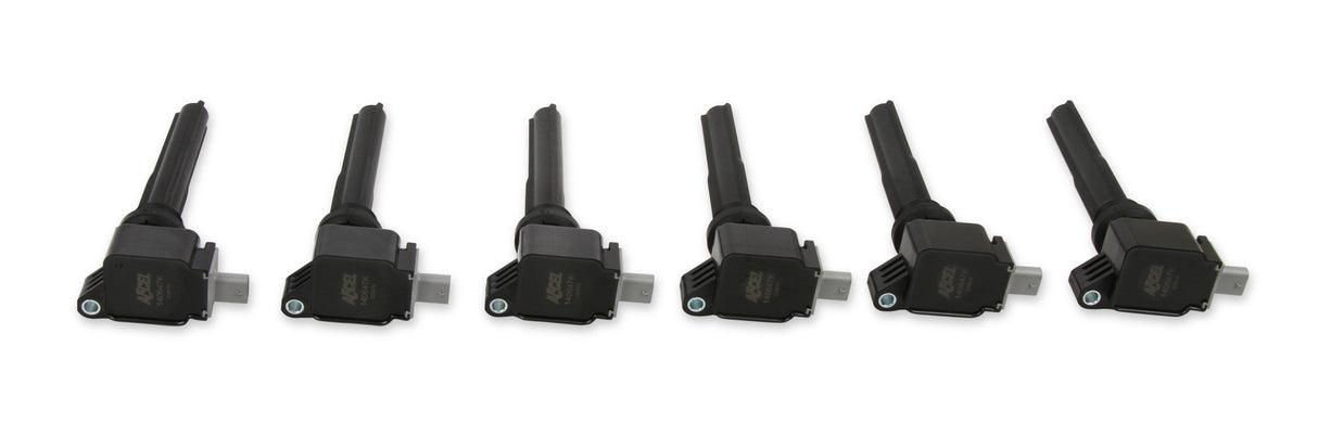 ACCEL Ignition Coil 2017-2020 Ford EcoBoost 3.5L engines, Black, 6-pack - 140647K-6