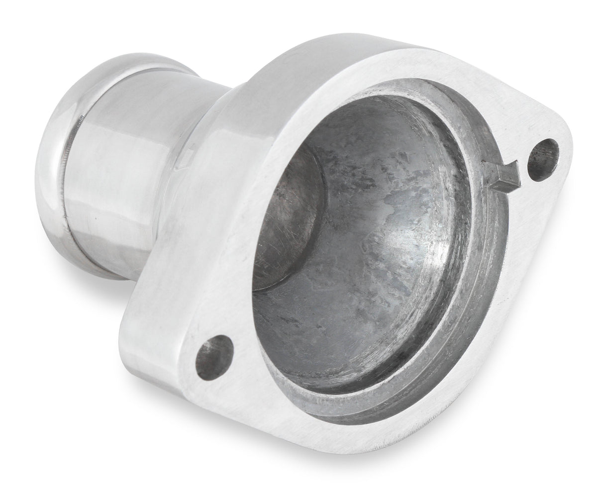 Mr Gasket GM LS Water Neck - Straight - Polished Finish - 2671NA