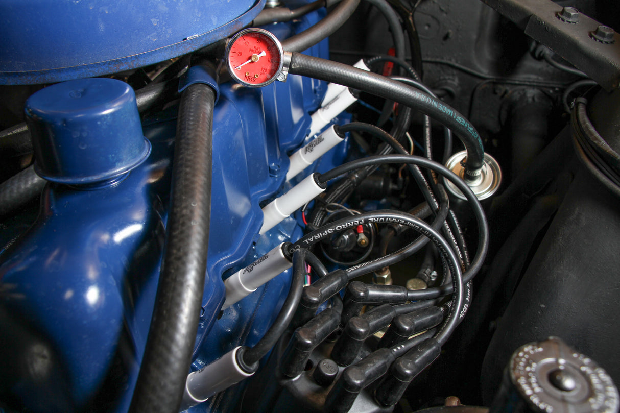 ACCEL Spark Plug Wire Set - Universal - 180 Deg White Ceramic Boots - 9000C