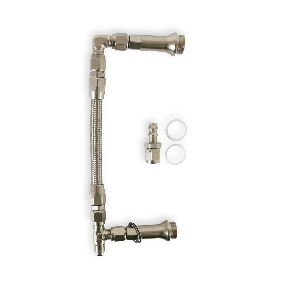 Quick Fuel SS Fuel Line #6AN Silver - 34-6000SSQFT