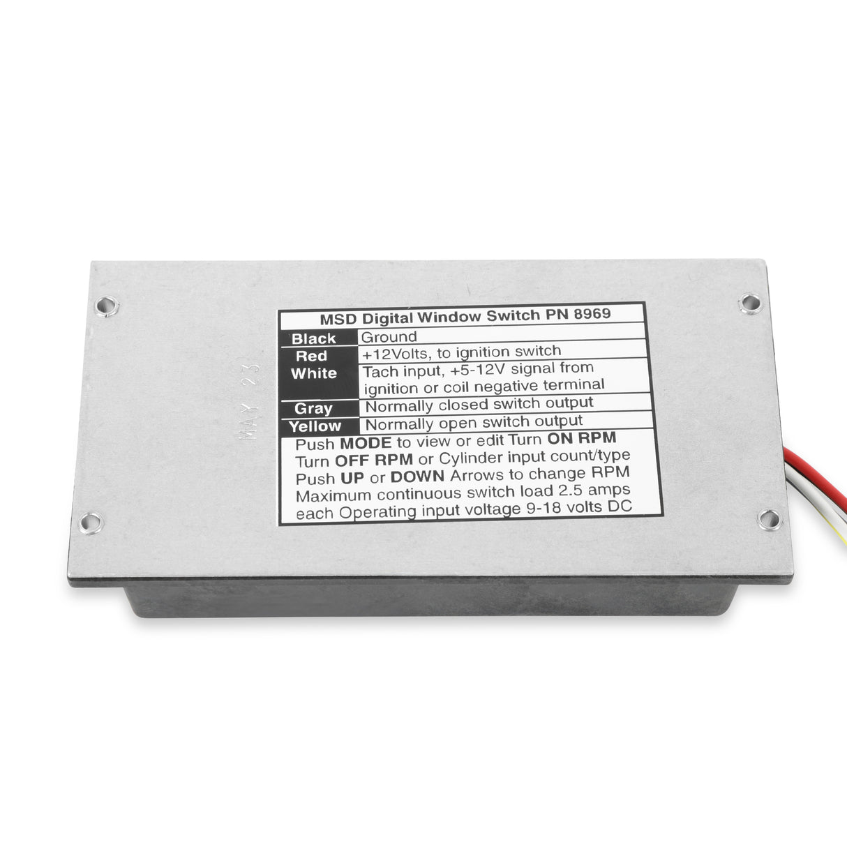 MSD Digital RPM Window Switch - 8969