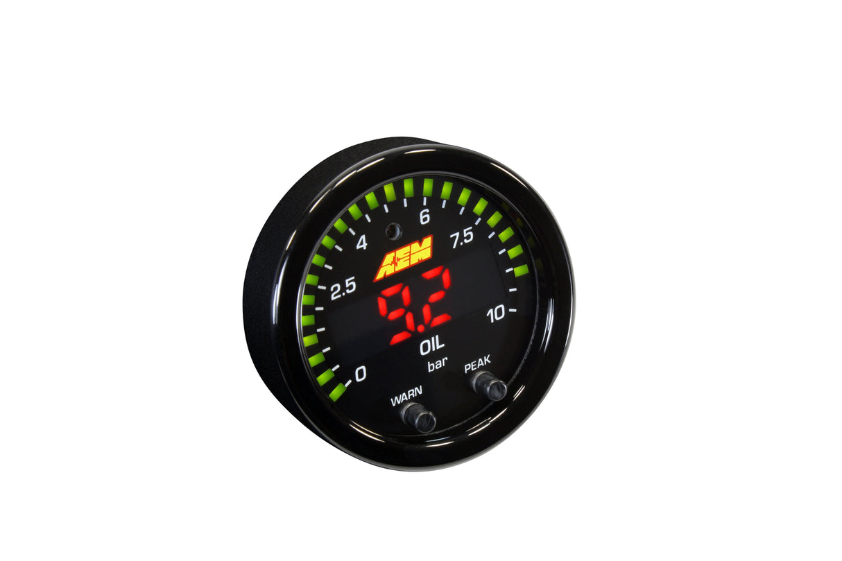 AEM X-Series Fluid Pressure Gauge Kit - 30-0307