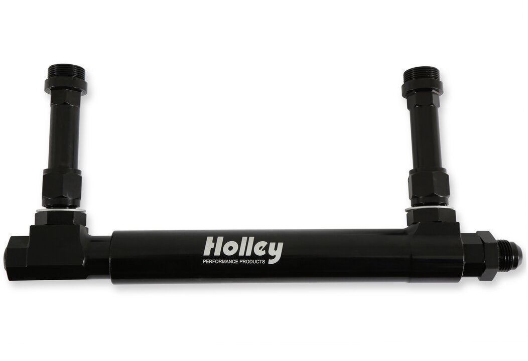 Holley 34-39 Black Anodized Adjustable Billet Fuel Line