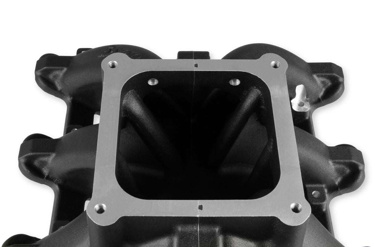 Holley 300-295BK Single Plane 4500 Carbureted Split-Design Race Intake Manifold - GM LS1/LS2/LS6